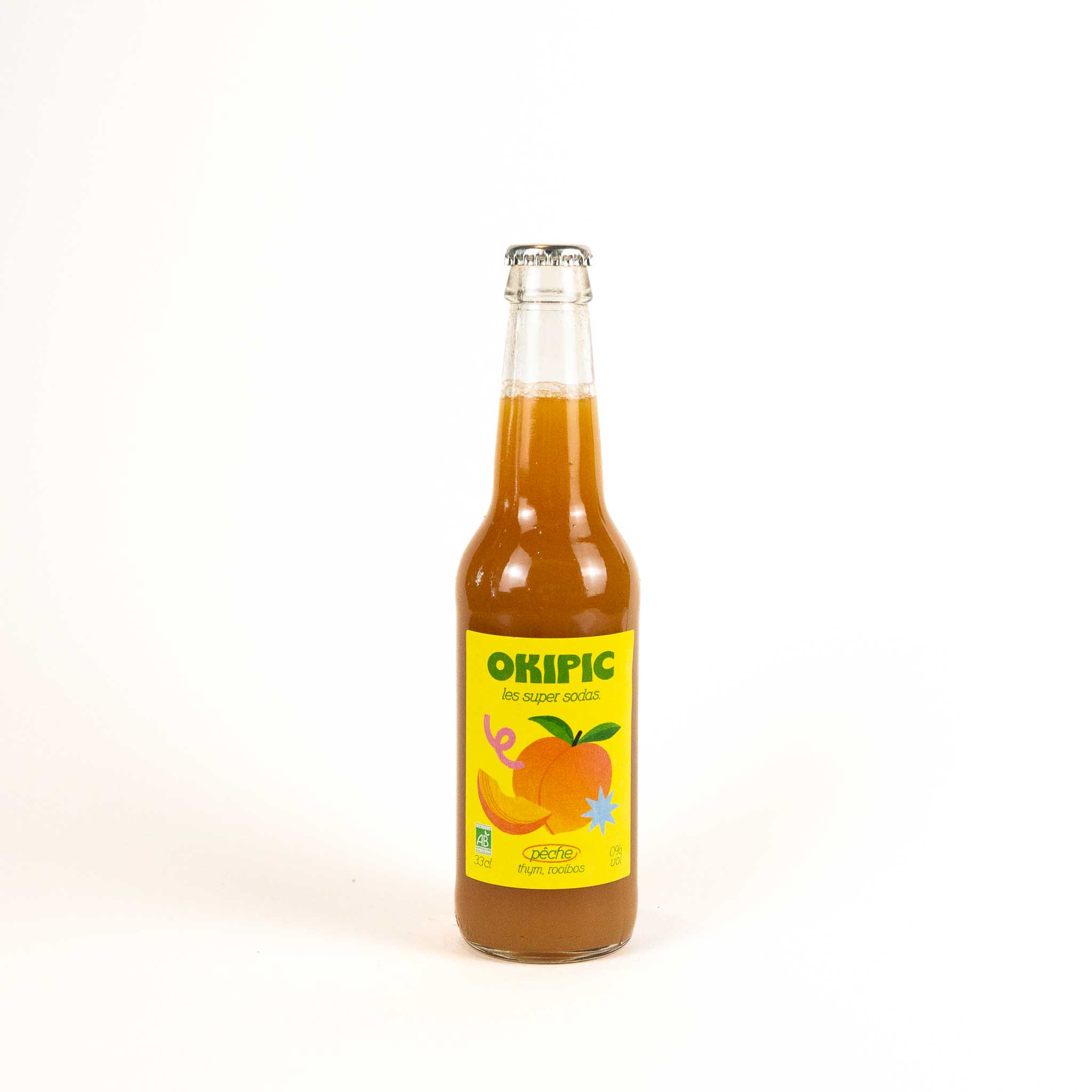 OKIPIC Pêche, thym, rooibos 33cL