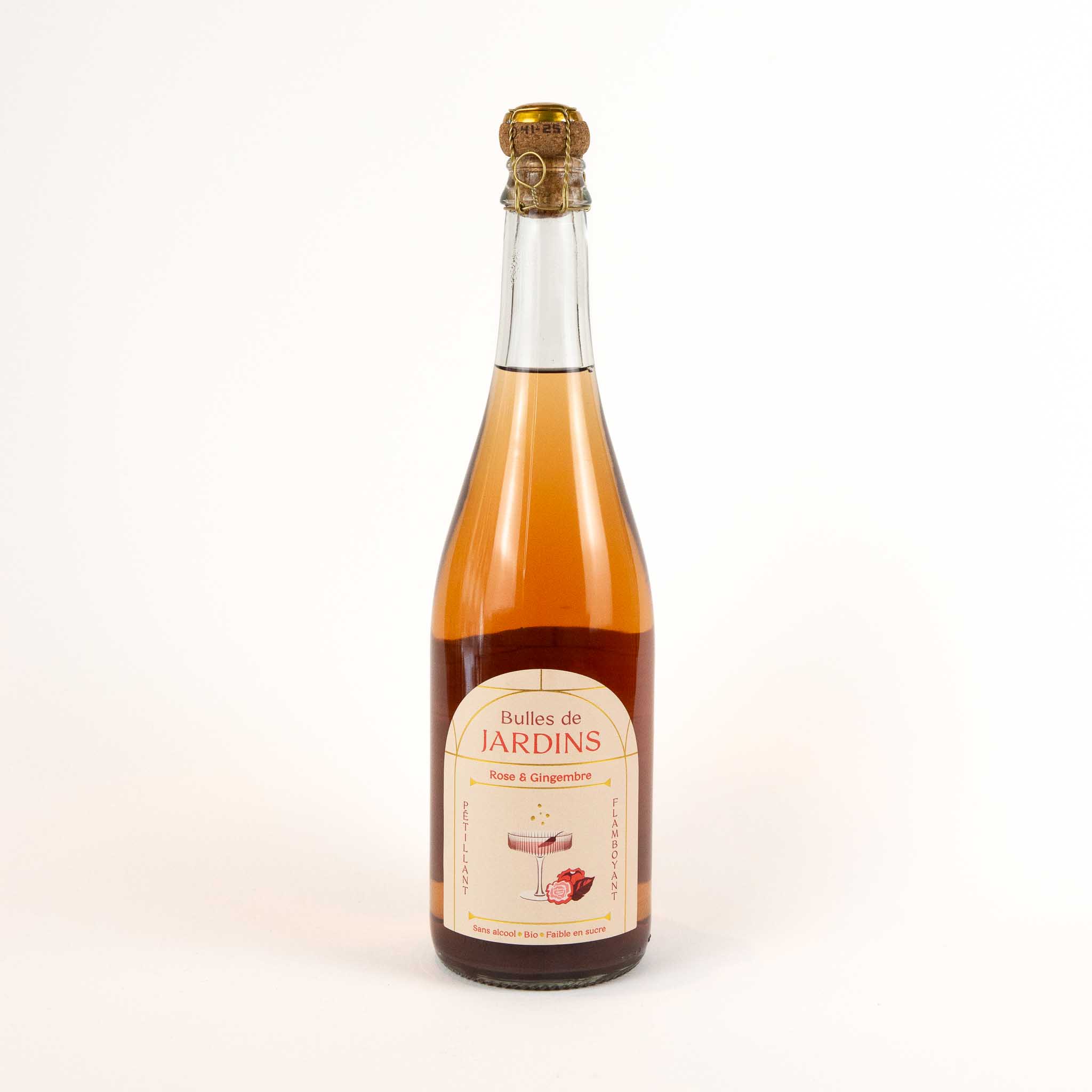 BULLES de JARDINS Rose & Gingembre 75cL