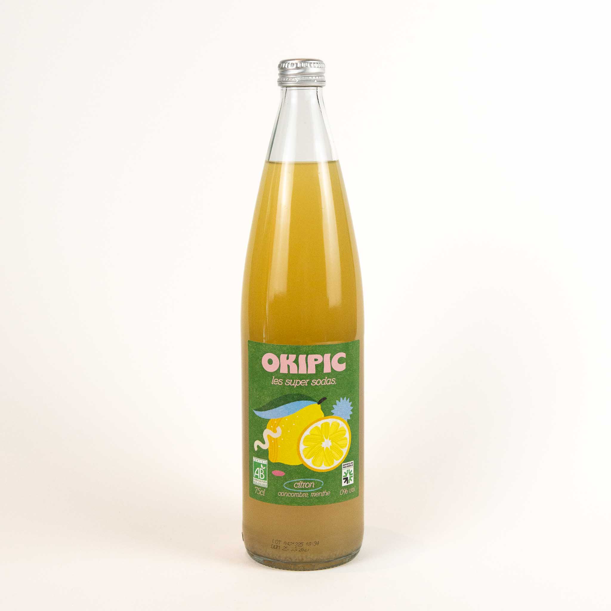 OKIPIC Citron , concombre, menthe 75cL