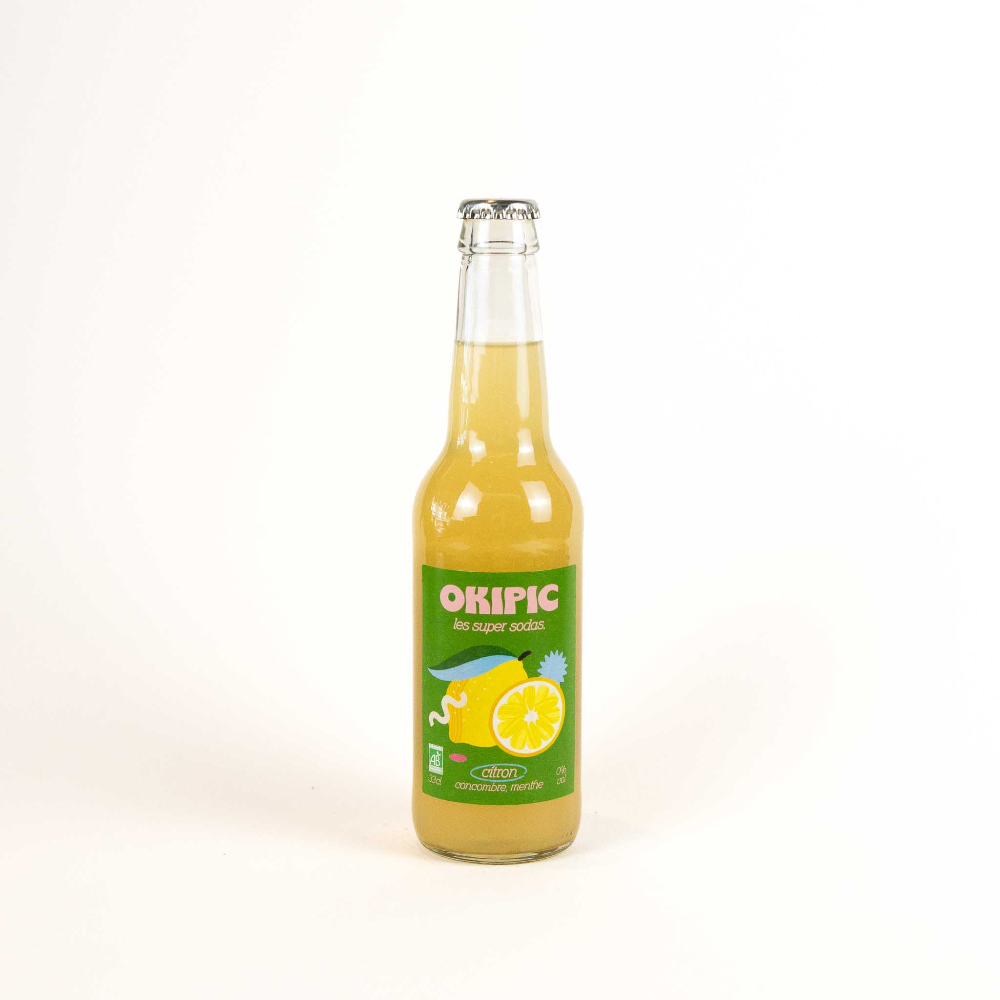 OKIPIC Citron , concombre, menthe 33cL
