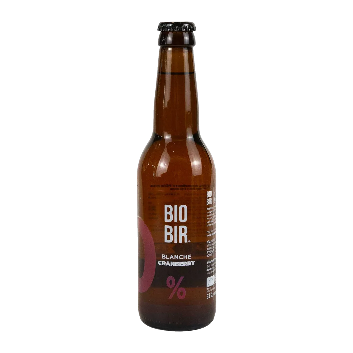 BIO BIR blanche Cranberry 33cL